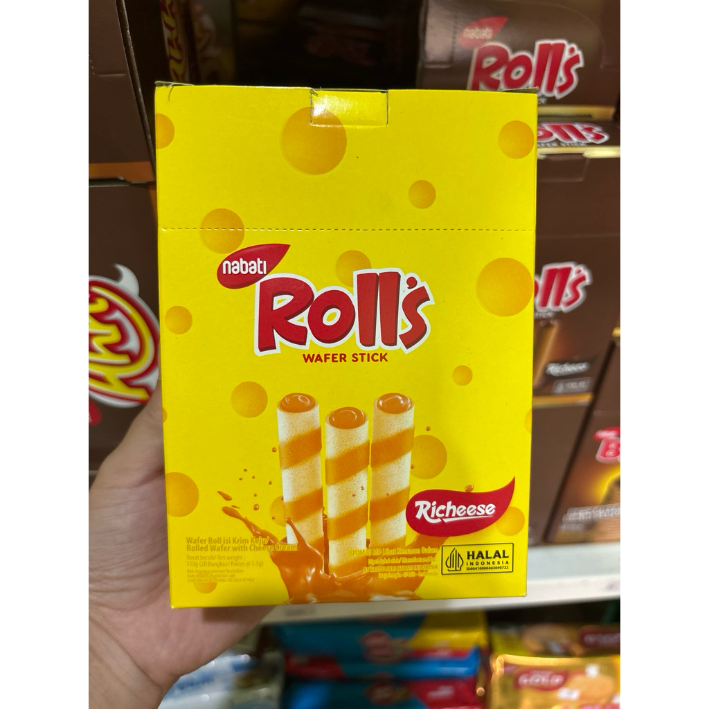 

nabati rolls wafer stick isi 20pcs (grosir)