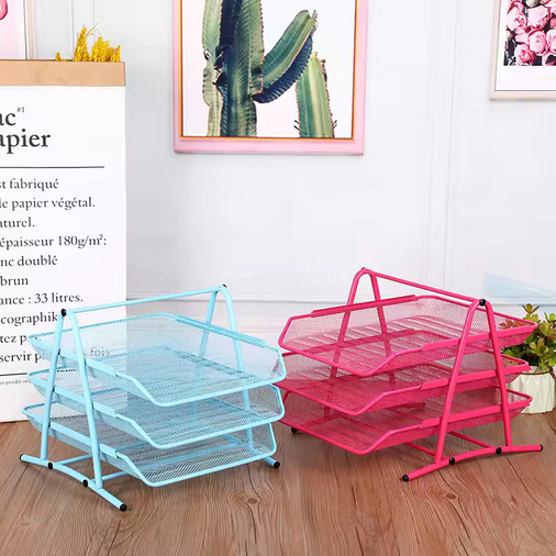 

Rak Dokumen 4 Susun Tempat Kertas Dan Map, Storage Box Organizer Ukuran 27x34x32cm