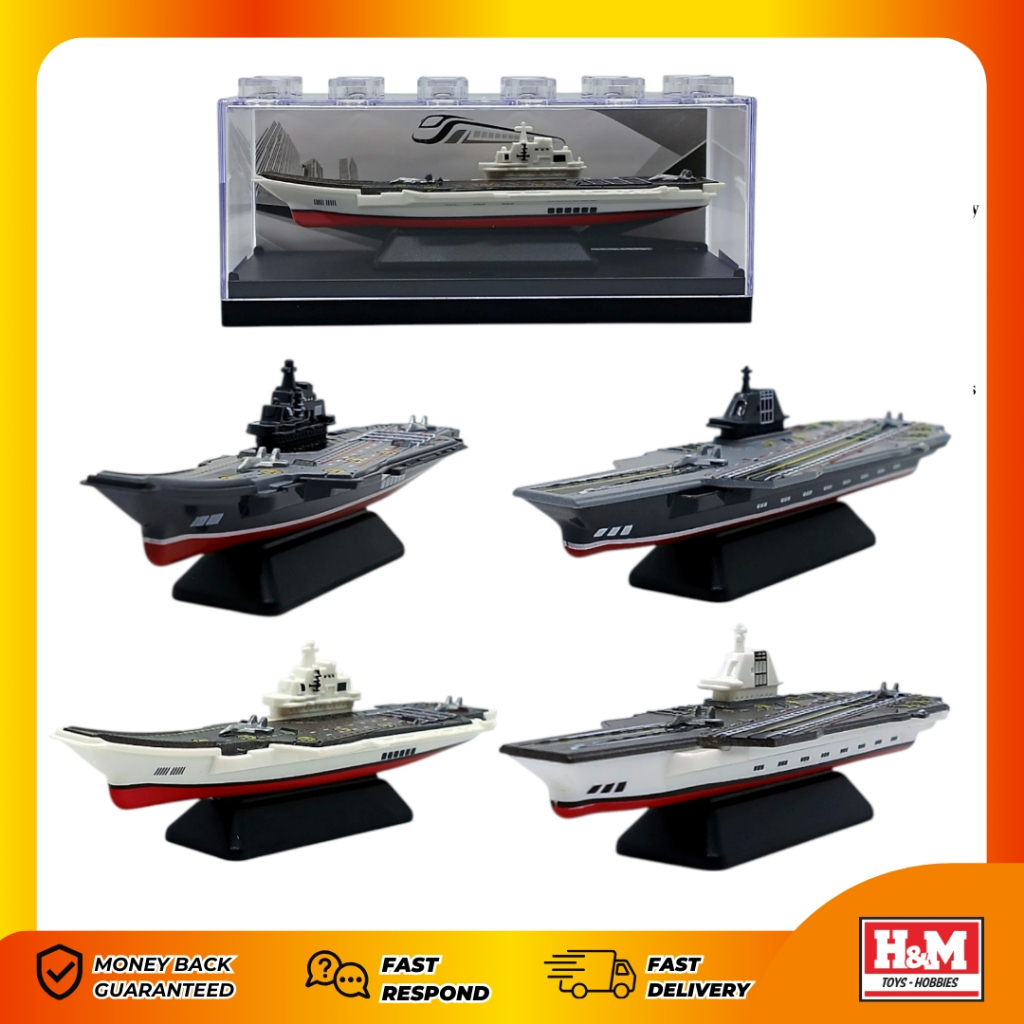 Diecast Kapal Aircraft Carrier Kapal Induk Assortment  - Mainan Kapal Perang Pengangkut - Kemasan Ac