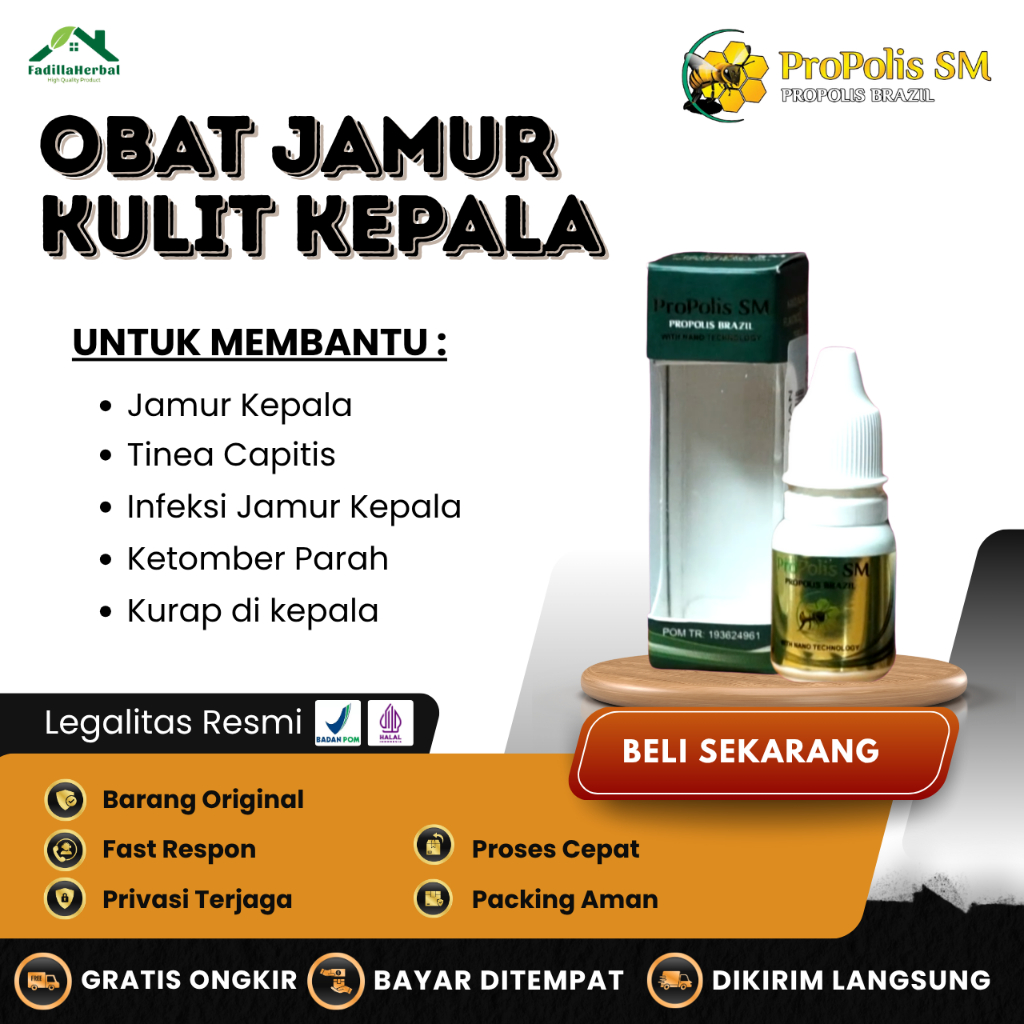 Obat Jamur Kepala, Obat Jamur Kulit Kepala, Obat Gatal Jamur di Kepala, Obat Tinea Capitis, Obat Kur
