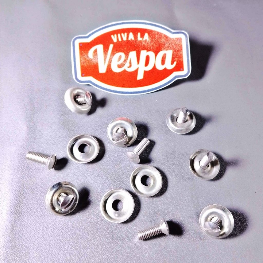 Baut Min Ring Topi Headlamp Lampu Depan Vespa VBB VBA VNB VGLA VGLB Kongo Super Sprint GL GSMK SS180