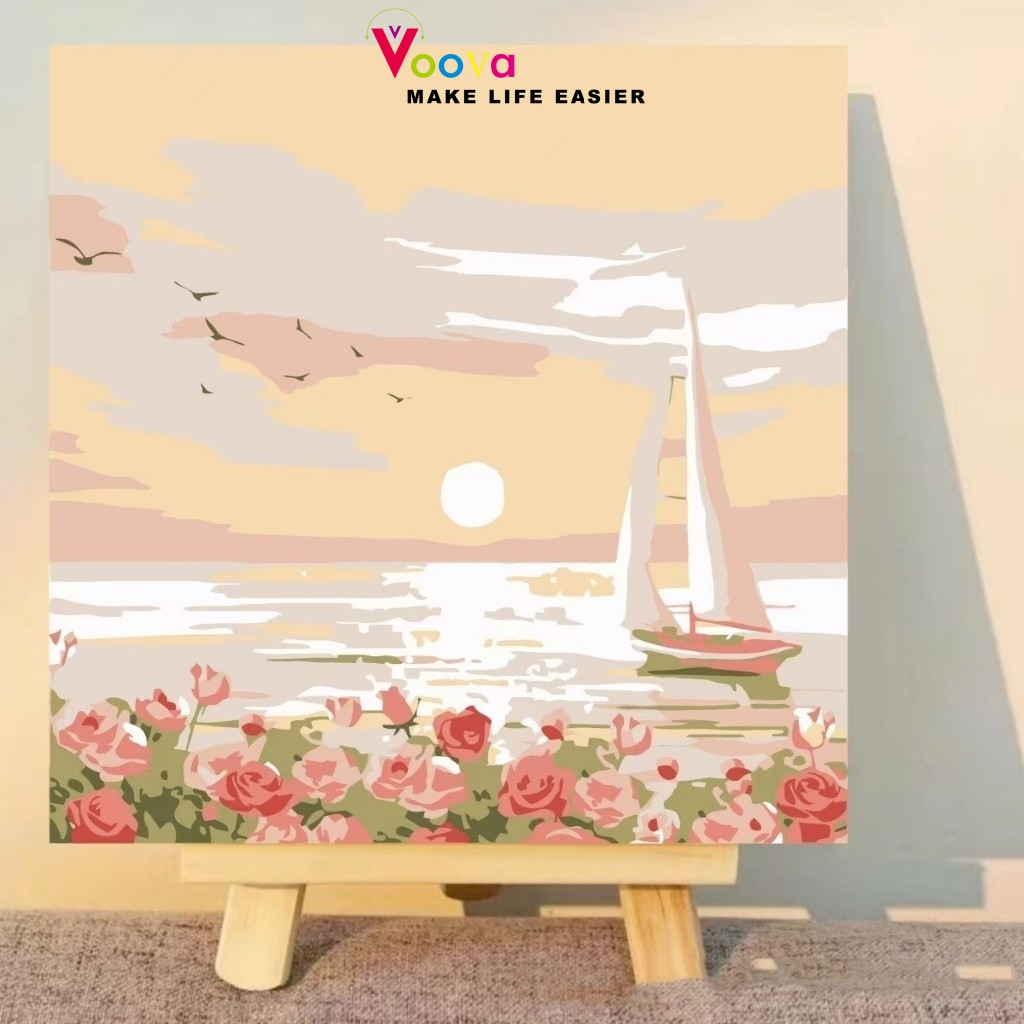

VOOVA Paint By Number Kit 30x30cm Diy Painting Kit Kanvas Painting With Kanvas / Painting DIY / Kanvas Painting