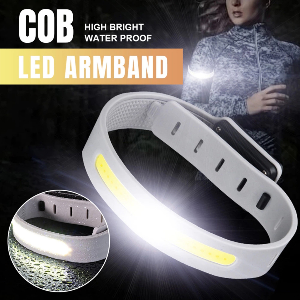 Gelang LED Running Light Desain Dapat Disesuaikan untuk Pelari Olahraga