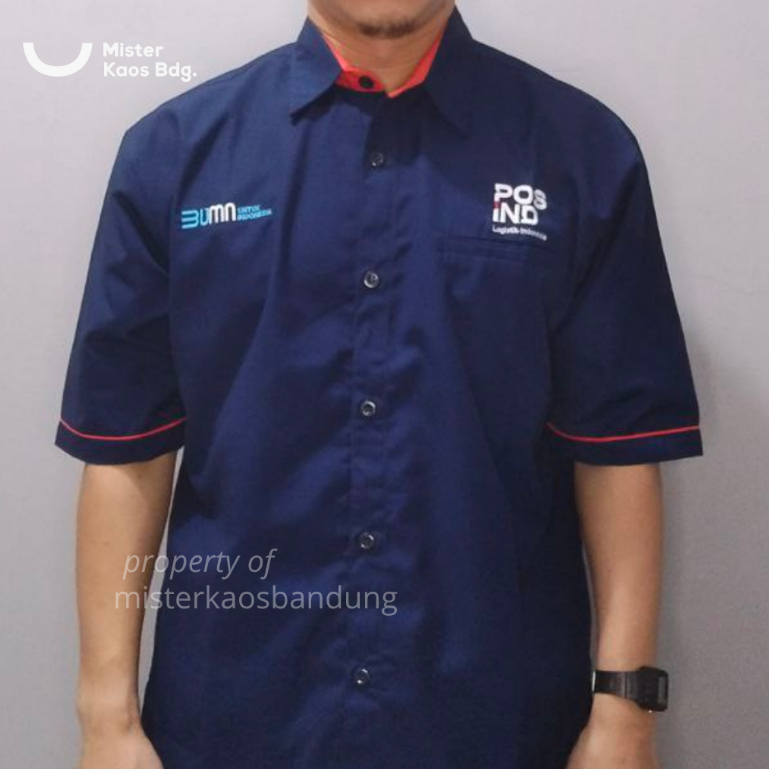 Kemeja Pos Indonesia Pria | Seragampos Indonesia Pria | Seragam Kerja Pos Indonesia Pria