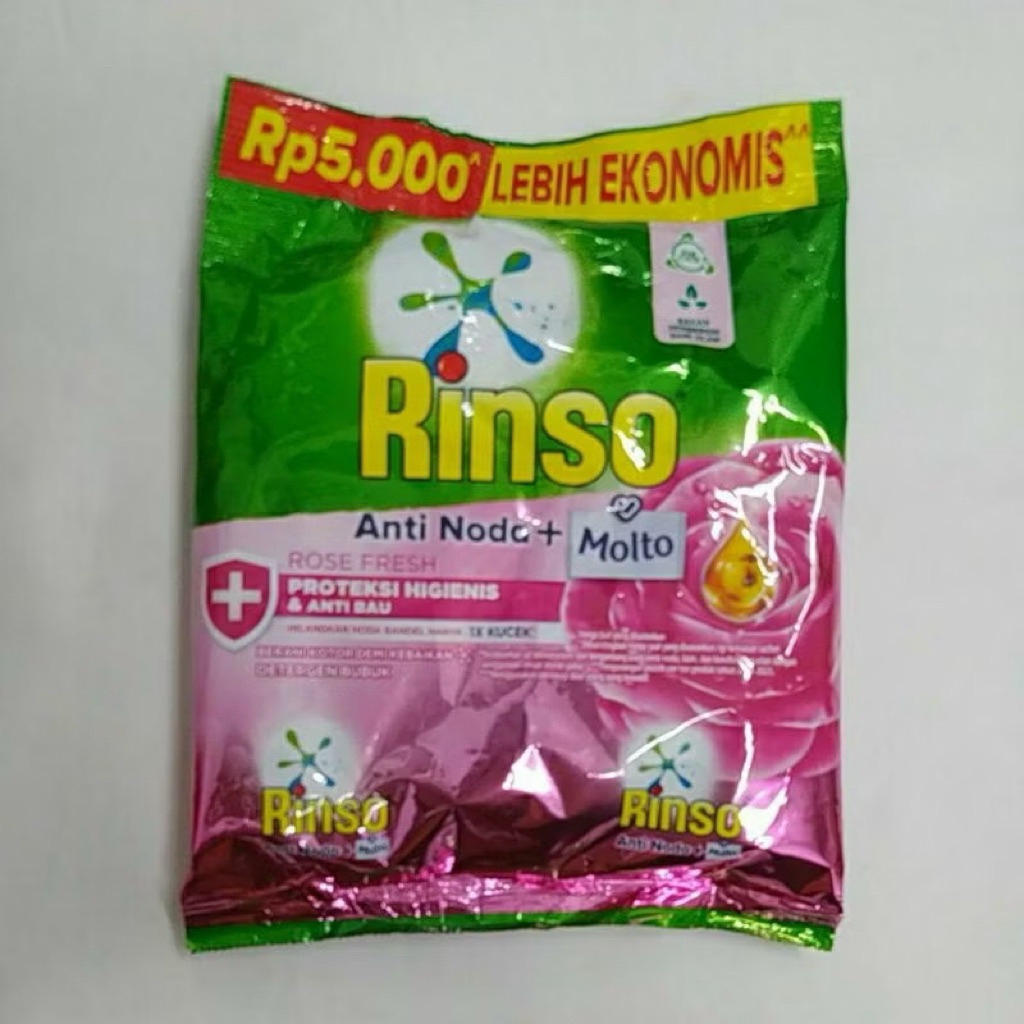 Rinso sabun cuci baju bubuk kemasan ekonomis 5000an