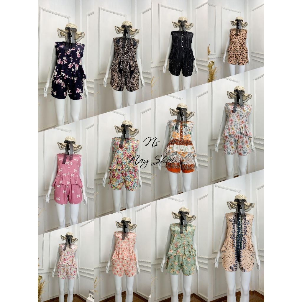 New Set Yukensi Pendek/Setelan Pendek Wanita