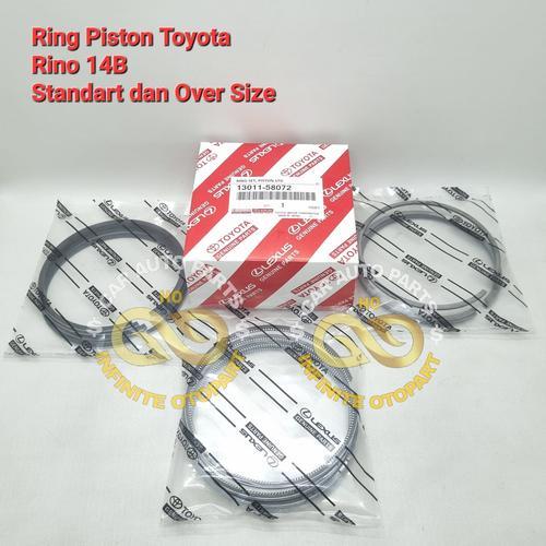 RING SEHER RING PISTON TOYOTA RINO 14B SET 13011-58072 TOY