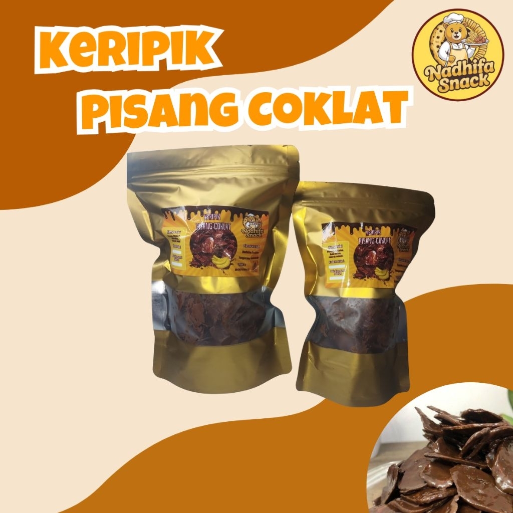 

keripik pisang coklat Nadhifa Snack/cemilan/jajanan