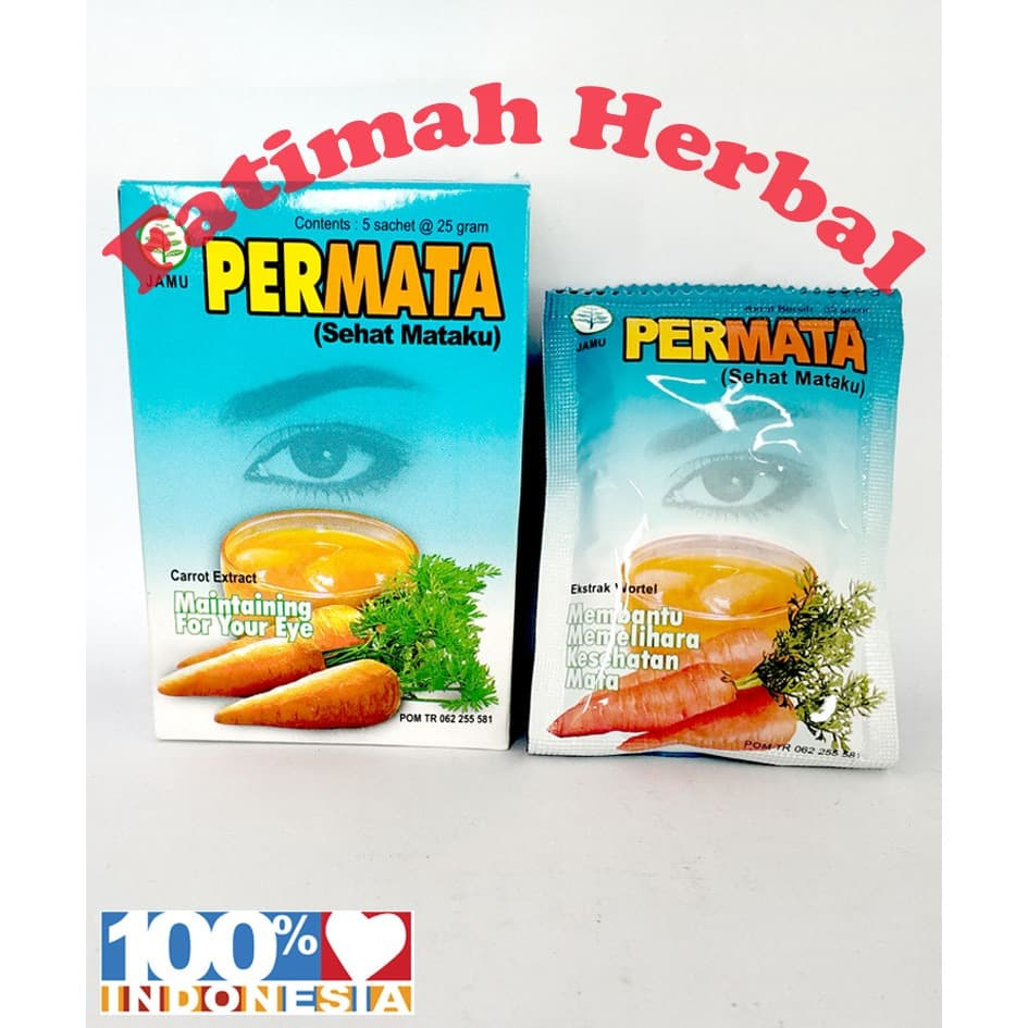 Jamu Permata - Sehat Mataku - Herbal Ekstrak Wortel - Obat Untuk Kesehatan Mata