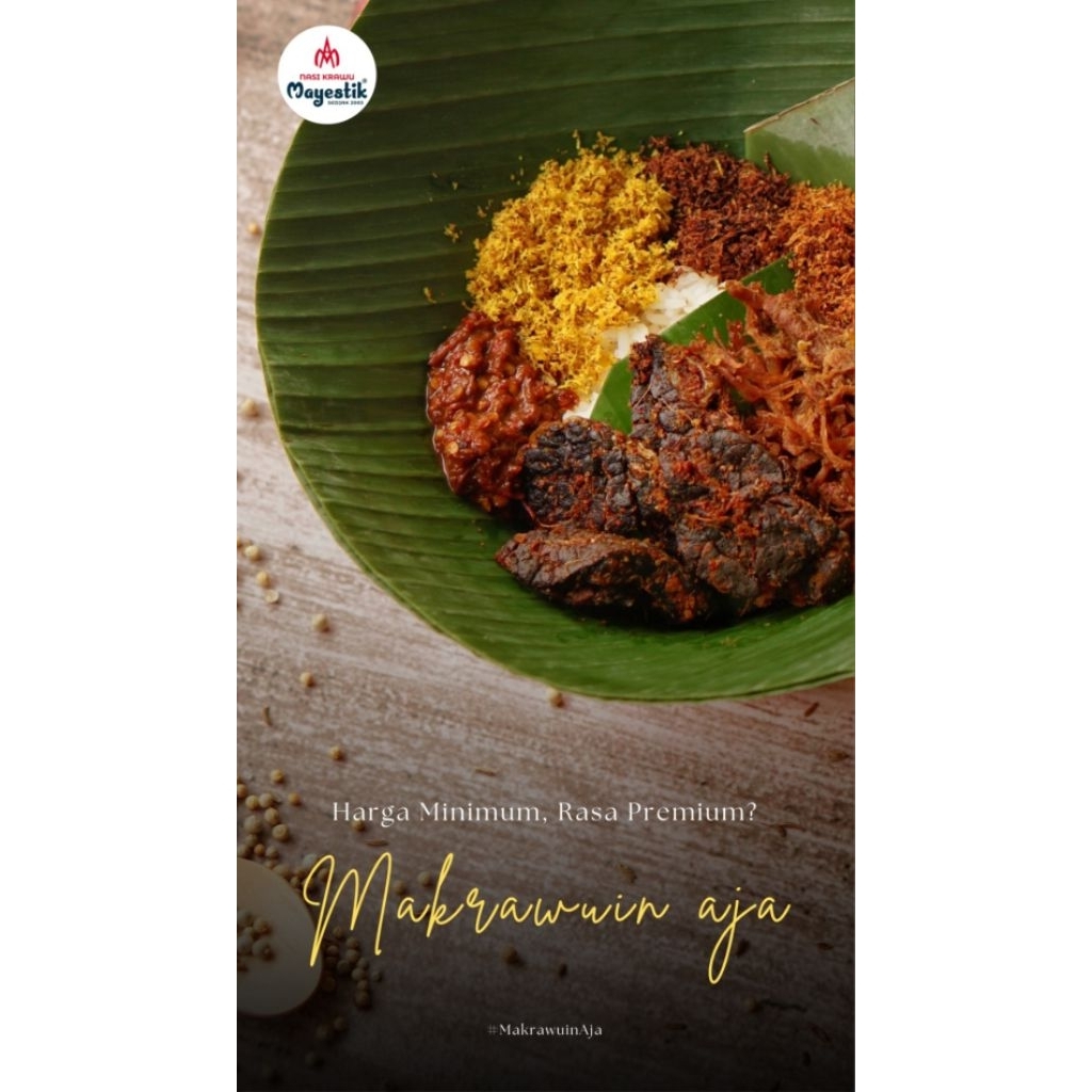 

Nasi Krawu Daging mix Ayam
