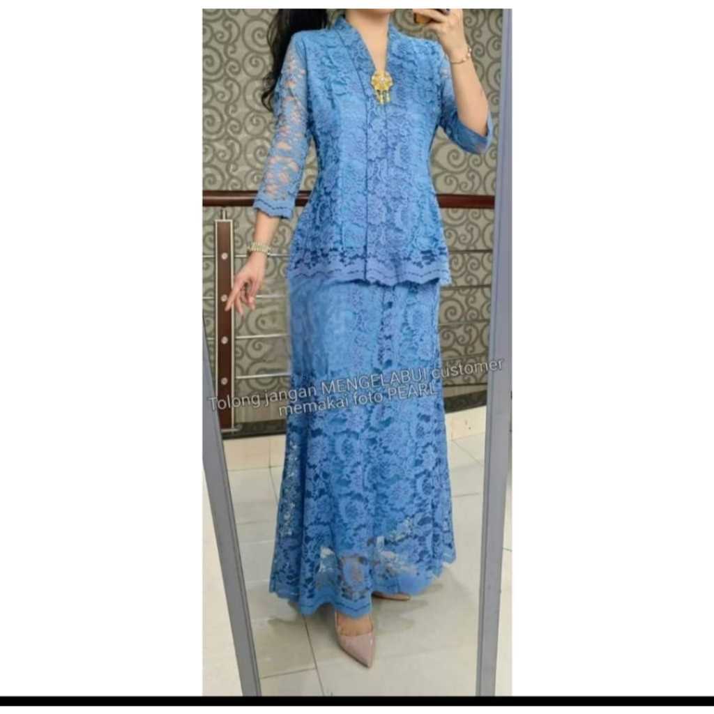 DF BLUSS KARTINI BROKAT MODERN/SET BROKAT/ATASAN DAN ROK