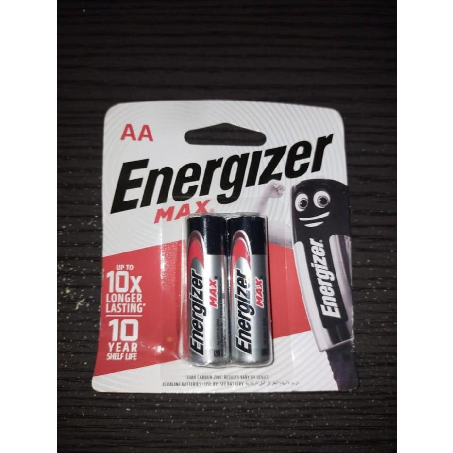 Baterai / Battery / Batere / Batre Energizer AA jam Dinding Non Cas 1set 2pcs