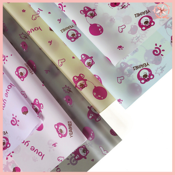 

PACK 20 Kertas Buket Cellophone Transparant Karakter Carton Lucu Anak KB84