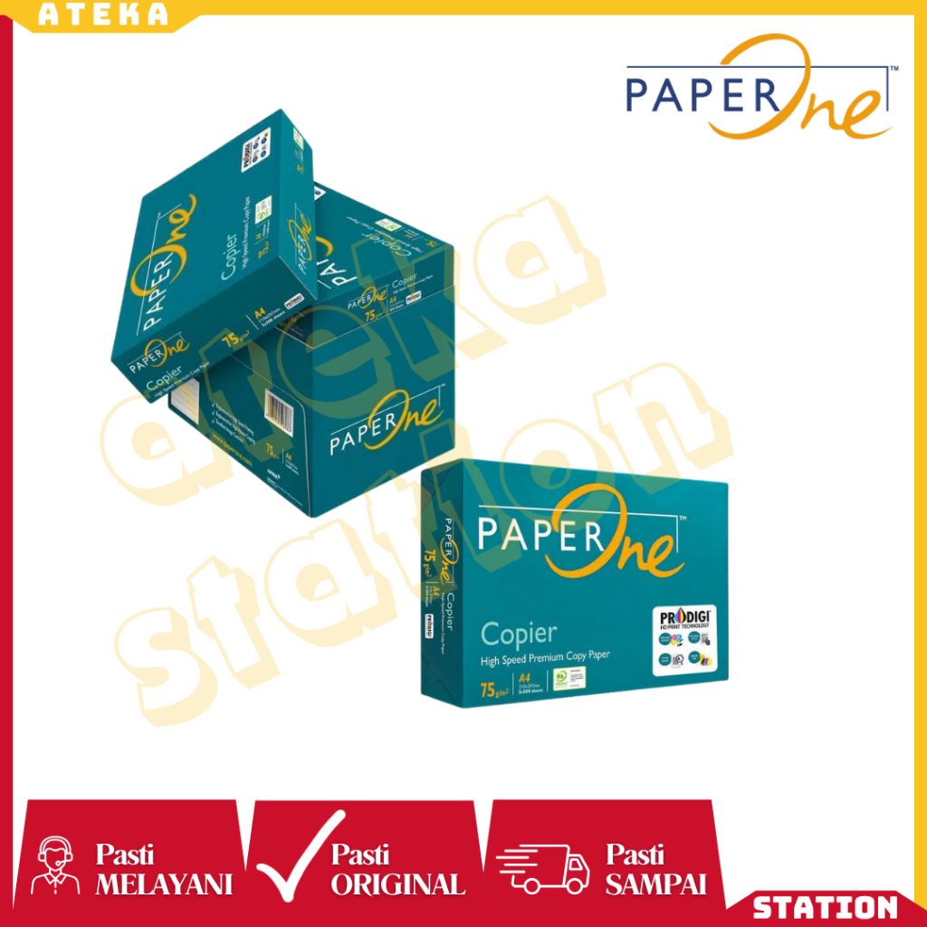 

[INSTANT] Kertas HVS A4 F4 75gr PAPER ONE / Paper One A4 F4 75 Gr