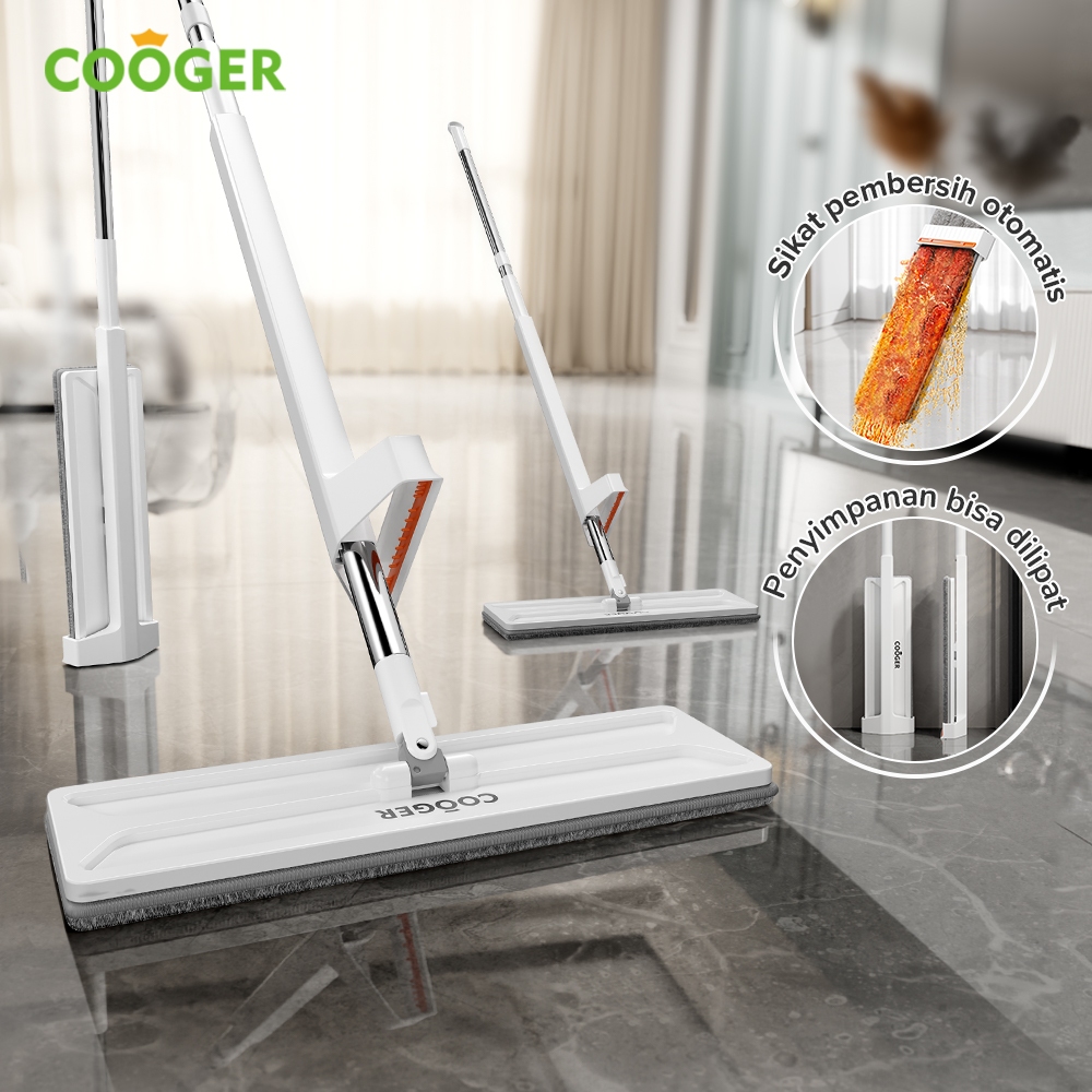 [freemir x COOGER -  + Diskon Voucher 15K] Pel Lantai Microfiber Otomatis Pengering Cepat