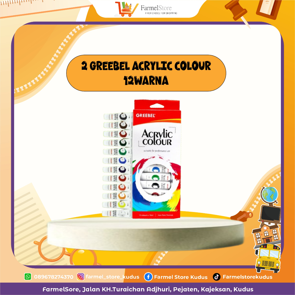 

Greebel Acrylic Colour 12Warna