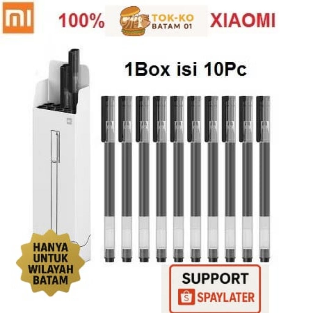 

PENA XIAOMI GEL PEN 1 BOX ISI 10 PCS GARANSI - BATAM