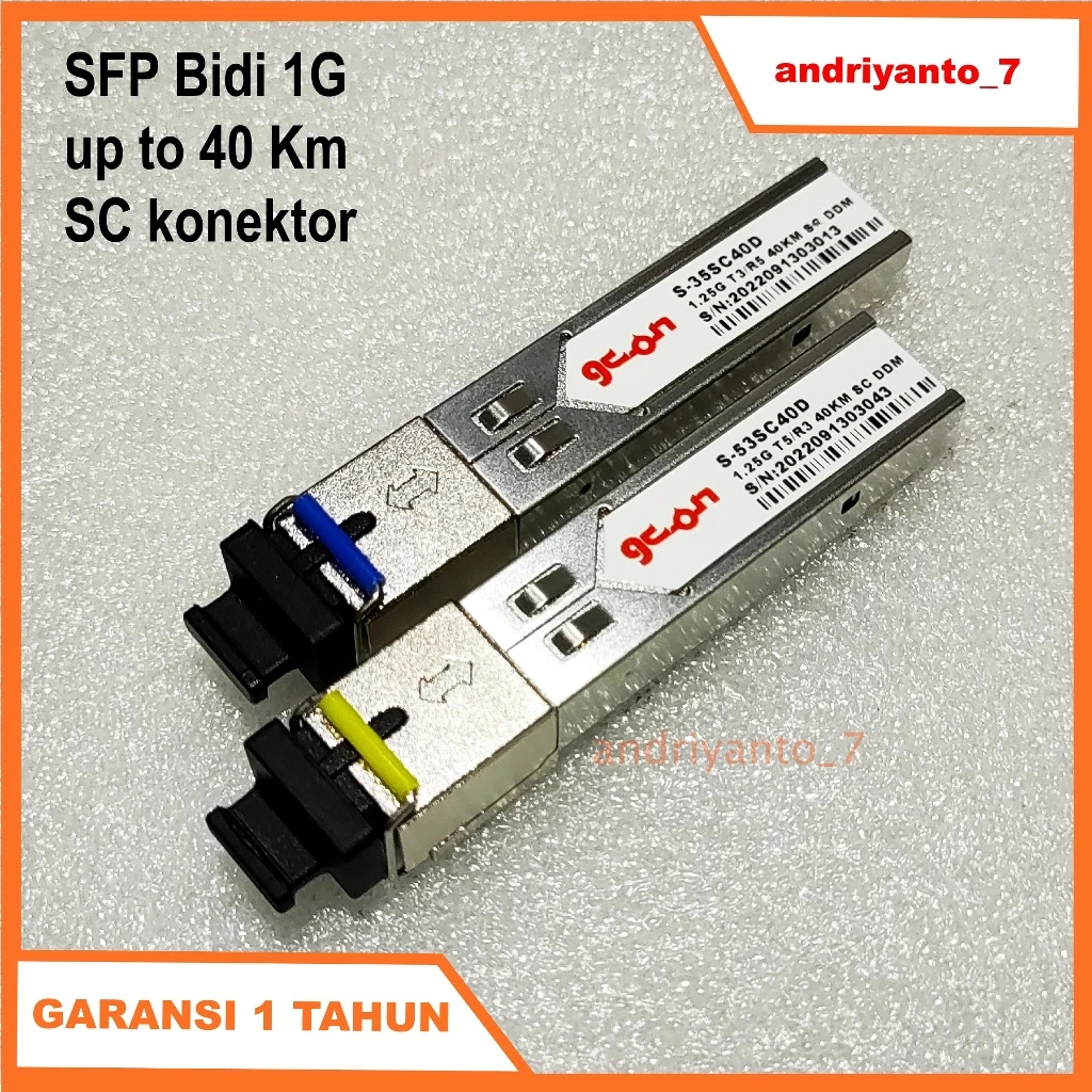 SFP BiDi 1G 40km SC Compatible