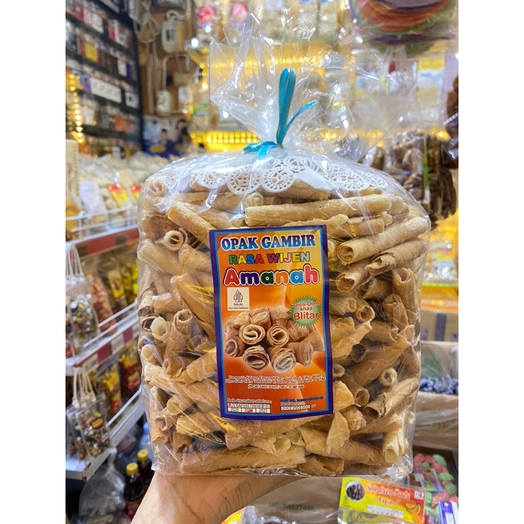 

OPAK GAMBIR AMANAH WIJEN GULUNG 1KG OLEH - OLEH KHAS BLITAR