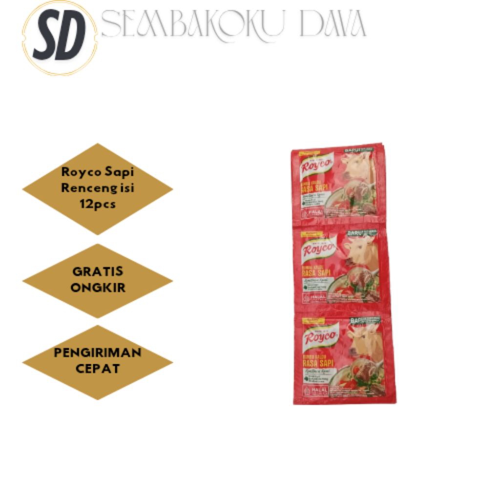 

Royco sapi renceng isi 12 pcs// royco sapi murah// penyedap rasa royco