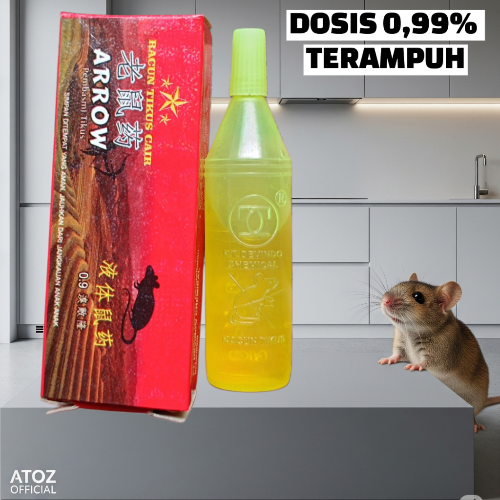 ARROW RACUN TIKUS CAIR DOSIS TERTINGGI TERAMPUH NO.1/ RACUN TIKUS CAIR DOSIS 0,99%