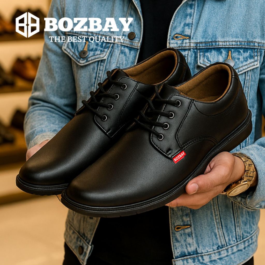 Sepatu Pantofel Pria Kulit /Sepatu Pantofel Kantor/Sepatu pantofel model tali