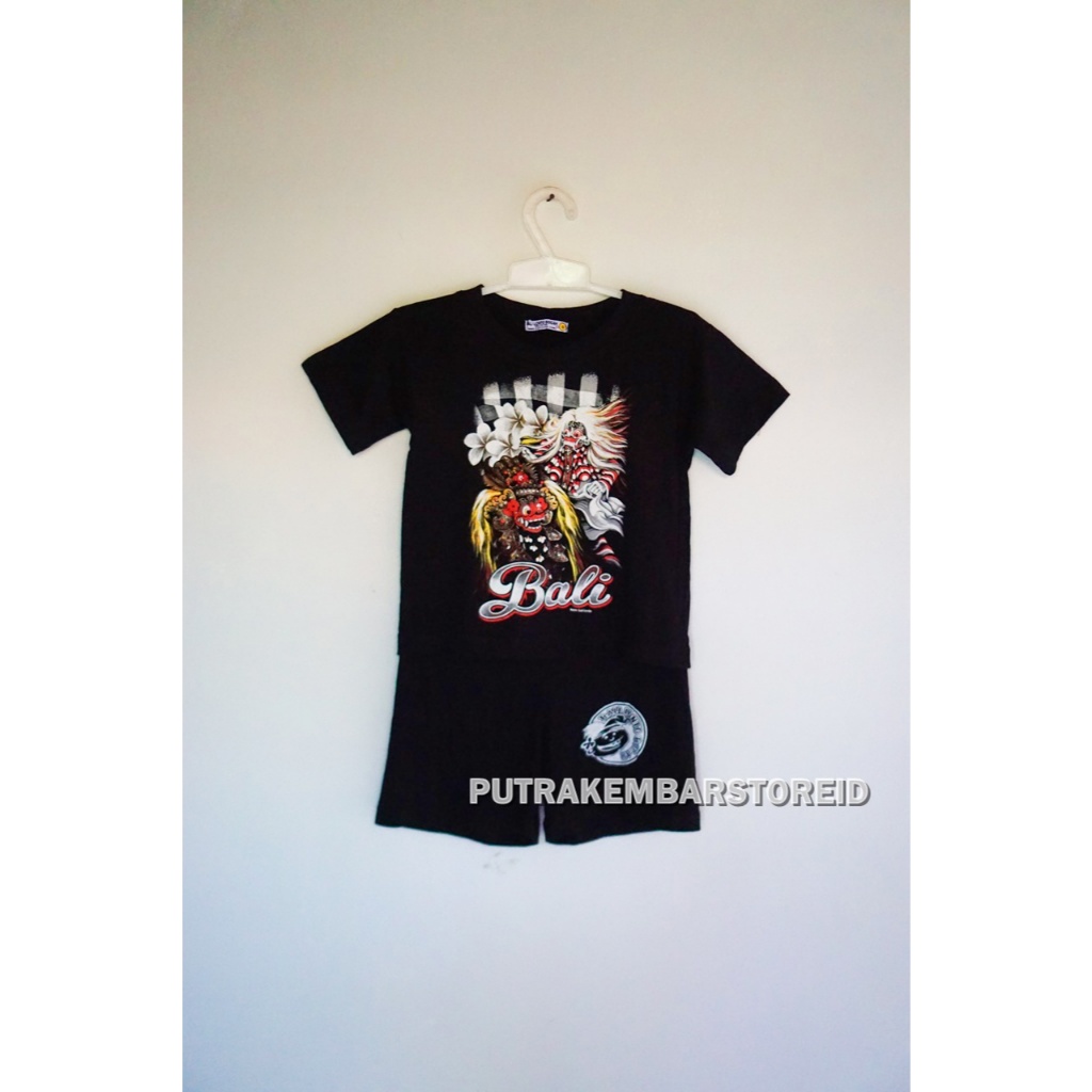 SETELAN KAOS BALI LONTO ANAK - ANAK / KAOS BALI ANAK LAKI LAKI