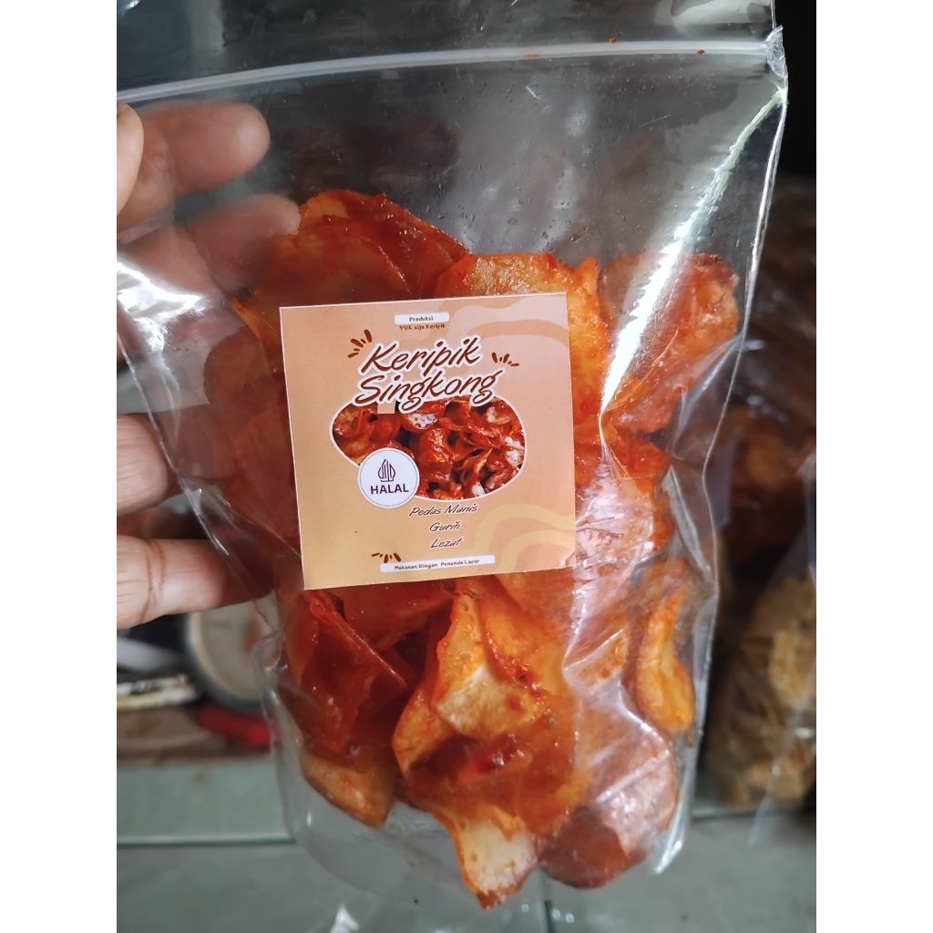 

Keripik singkong pedas manis