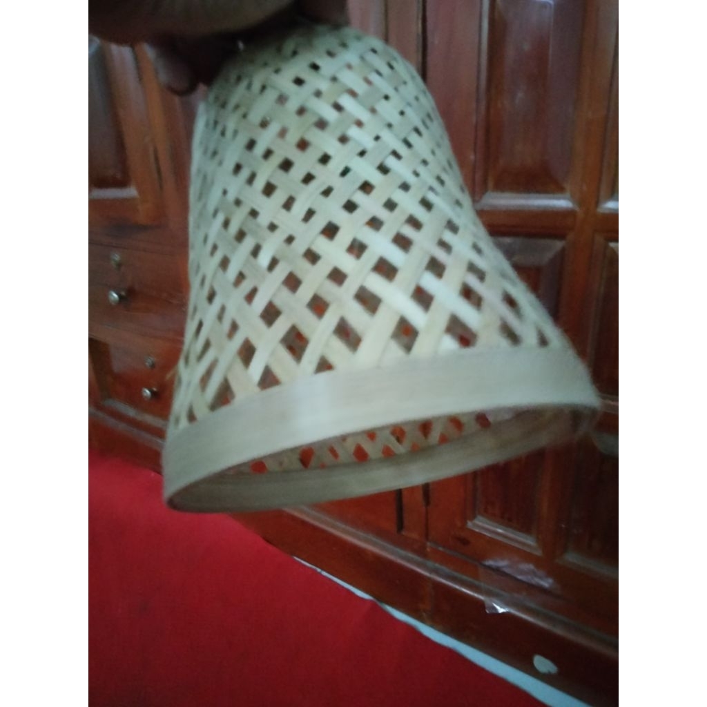 Trifaunicraft / LAMPION / anyaman bambu / handmade / dekorasi