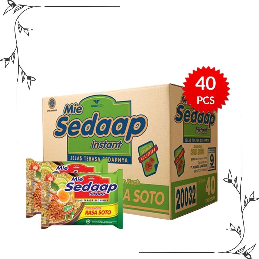 

SEDAAP KUAH SOTO DUS ISI 40 / MIE SEDAP
