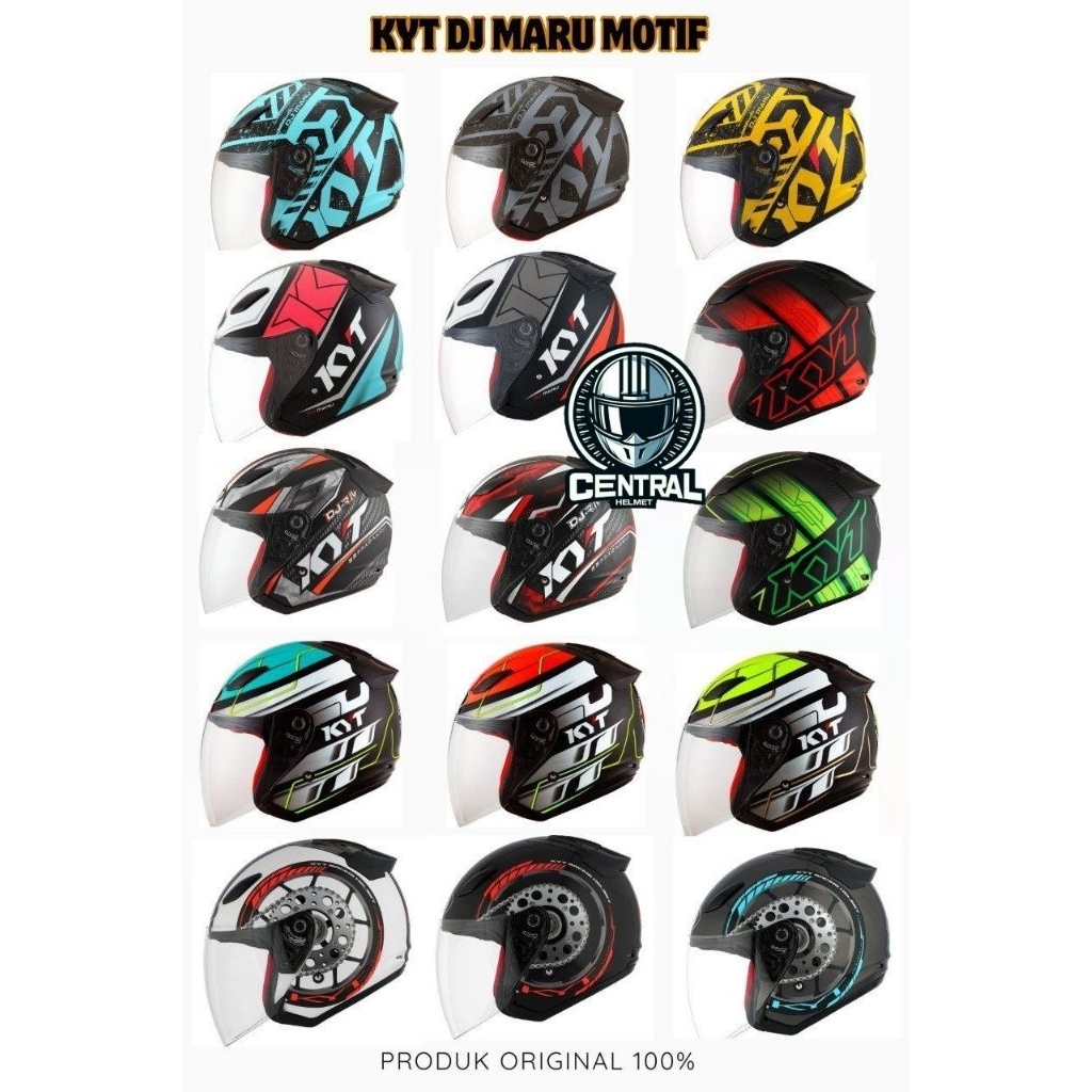 HELM KYT DJ MARU VARIAN MOTIF ORIGINAL-SNI/DOT