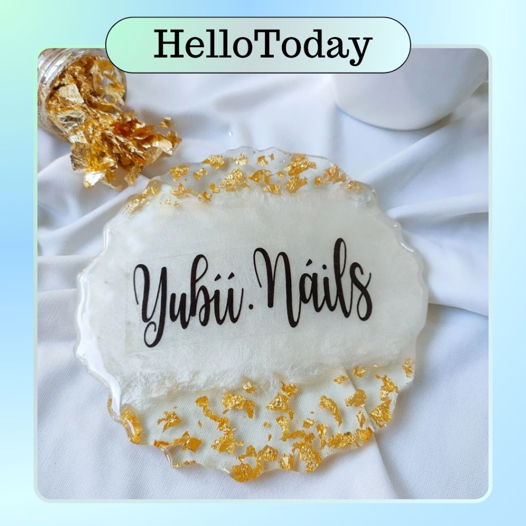 Custom Coaster Tatakan Gelas Tatakan Piring Properti Foto Souvenir Wedding Ulang Tahun Kado