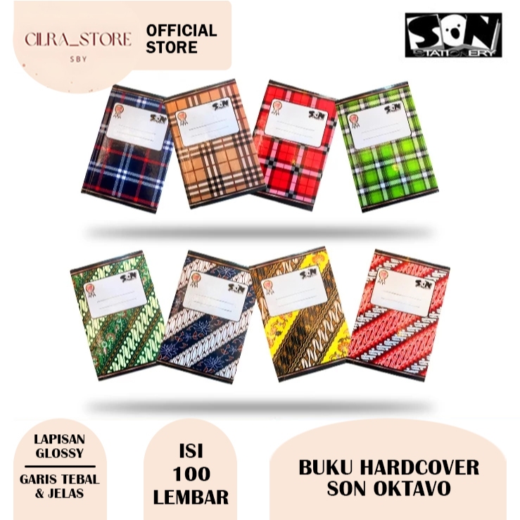 

Buku Hardcover SON Octavo | Oktavo100 Lembar (1 PCS)