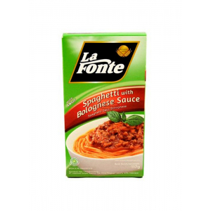 

LA FONTE SPAGHETTI INSTANT SAUS BOLOGNESE BOX 117g | LA FONTE SPAGHETTI INSTANT SAUS AYAM BOX 117g