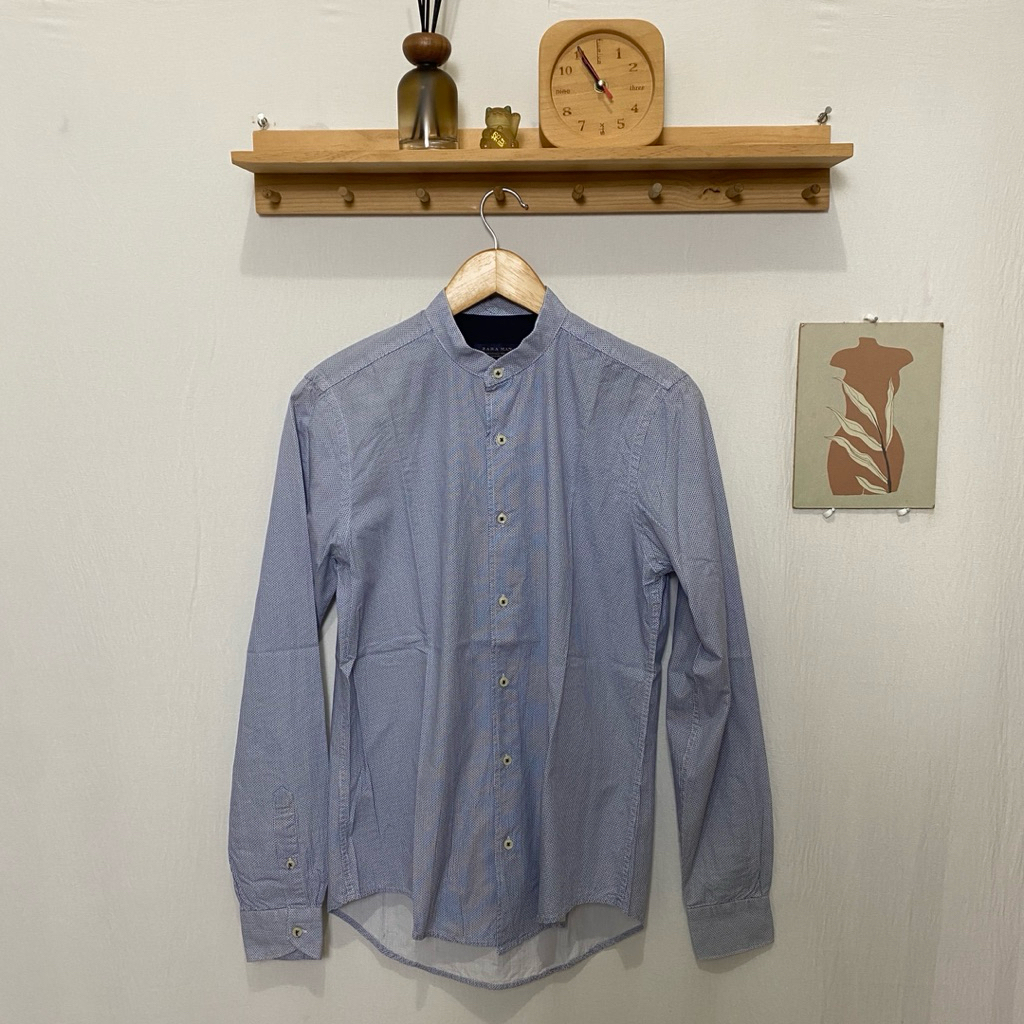 kemeja panjang pria ZARA MAN original size S kondisi bagus