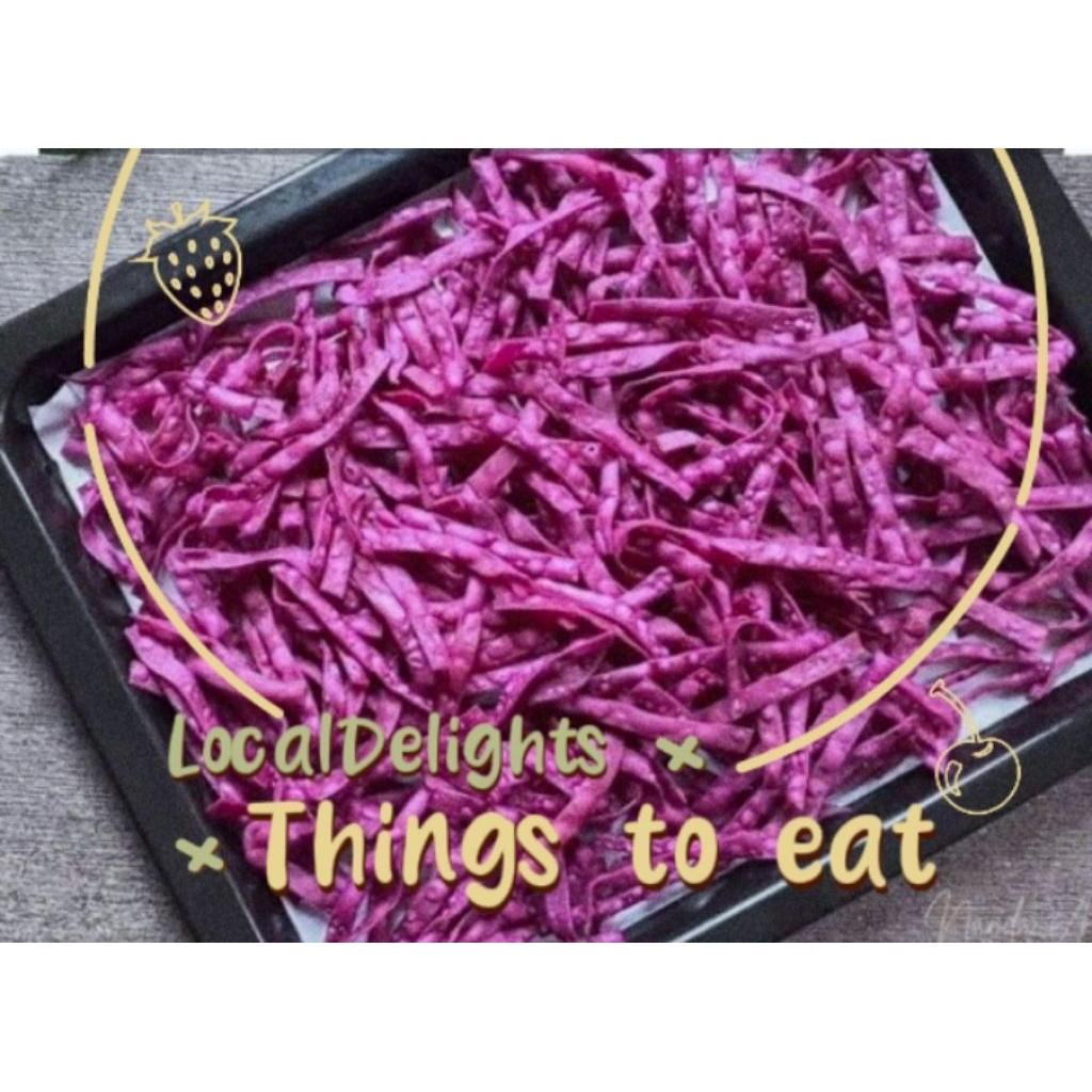 

Kue bawang ubi ungu atau stik ubi ungu