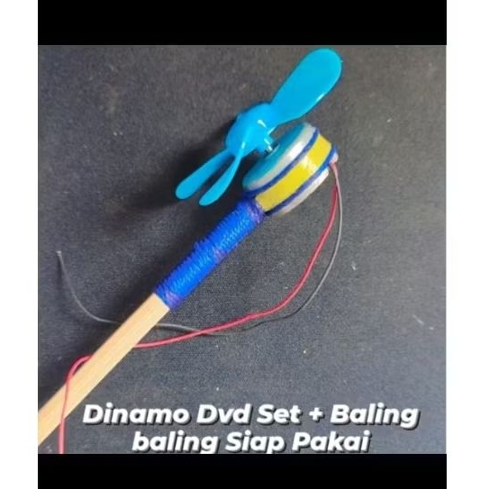 Dinamo kecil Layangan set + kipas Siap pakai