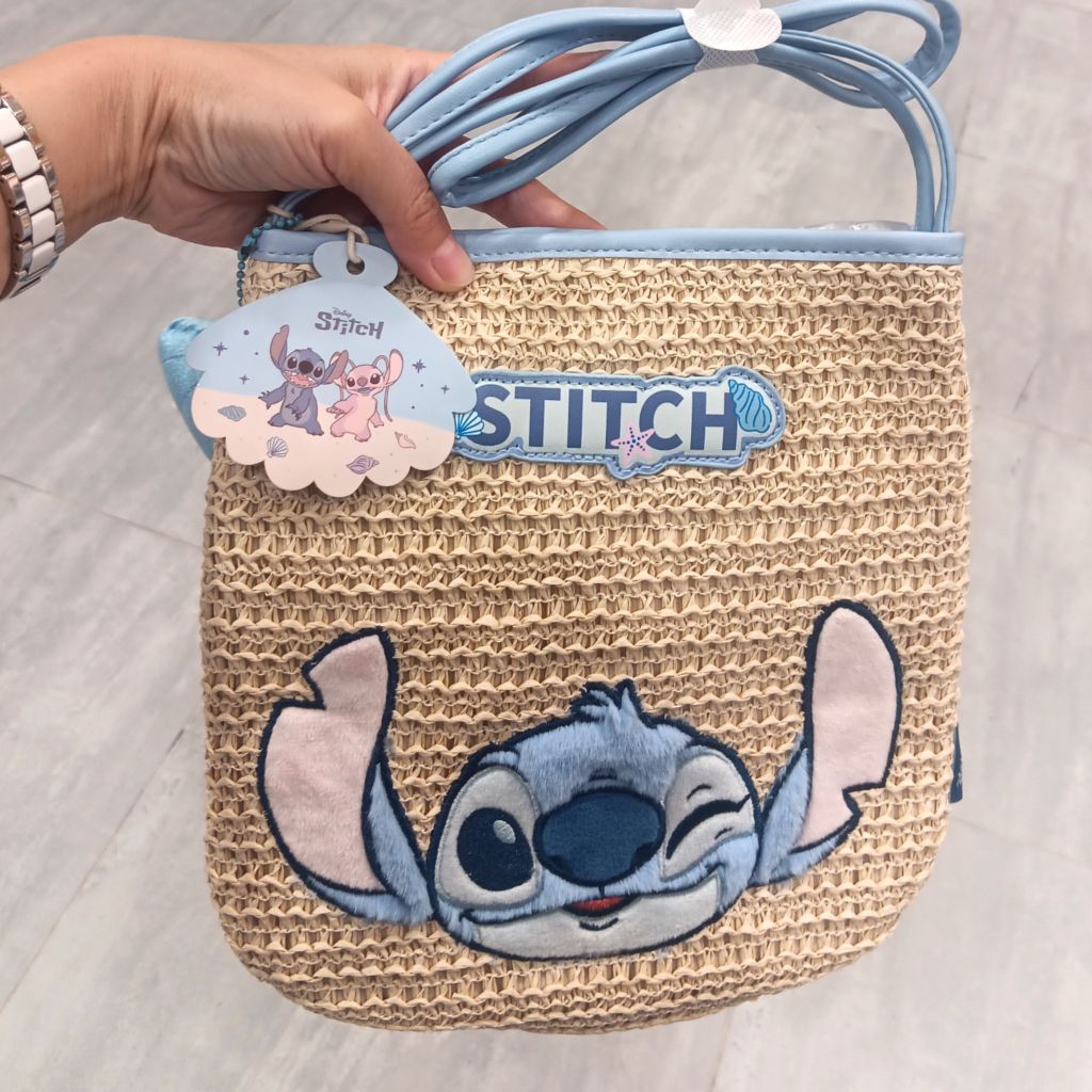 TAS WANITA STITCH CROSSBODY STRAW BAG / TAS SELEMPANG WANITA STITCH