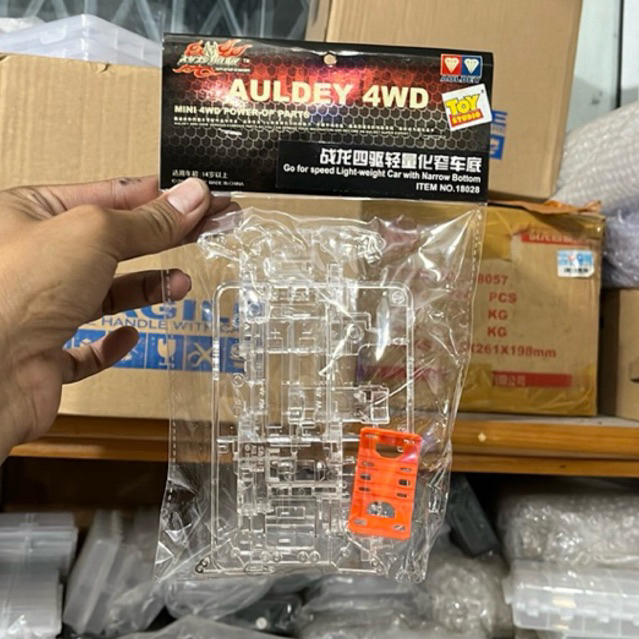 CHASSIS GO FOR SPEED LIGHTWEIGHT CAR WITH NARROW BOTTOM ( CHASSIS AULDEY GFS CLEAR)