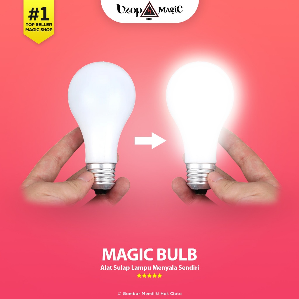 Alat Sulap Magic Bulb - Sulap Lampu Menyala Sendiri - Uzop Magic Shop