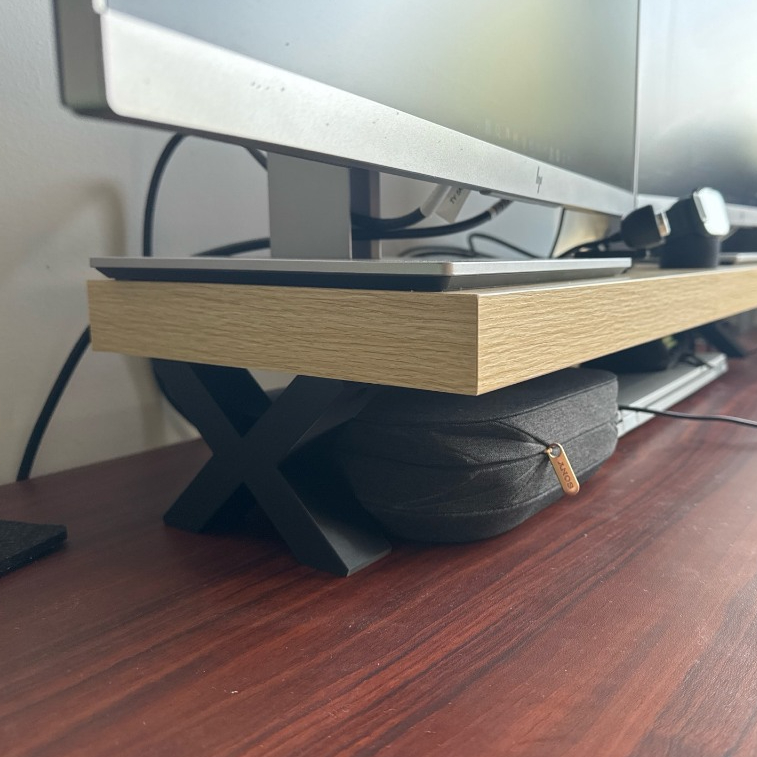 Kaki Monitor Riser / Display Stand | Dudukan Modular Tanpa Papan | Aksesoris Meja 3D Print Custom