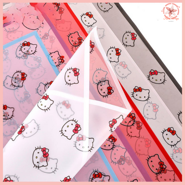 

PACK 20 Kertas Bunga Buket Transparan Frame List HK Flower Wrapping Paper Frame Cellophane KB81