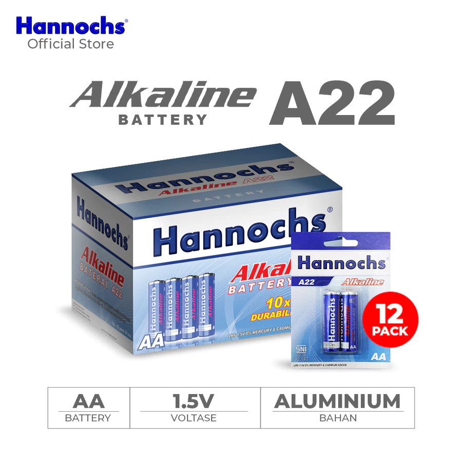 Hannochs Baterai Alkaline AA / AAA  - Baterai Alkaline AA/ AAA