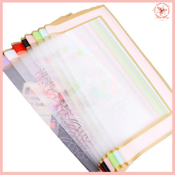 

Kertas Bunga List Gold Flower Wrapping Cellophane Paper Untuk Buket Bucket Bunga Florist KB6270