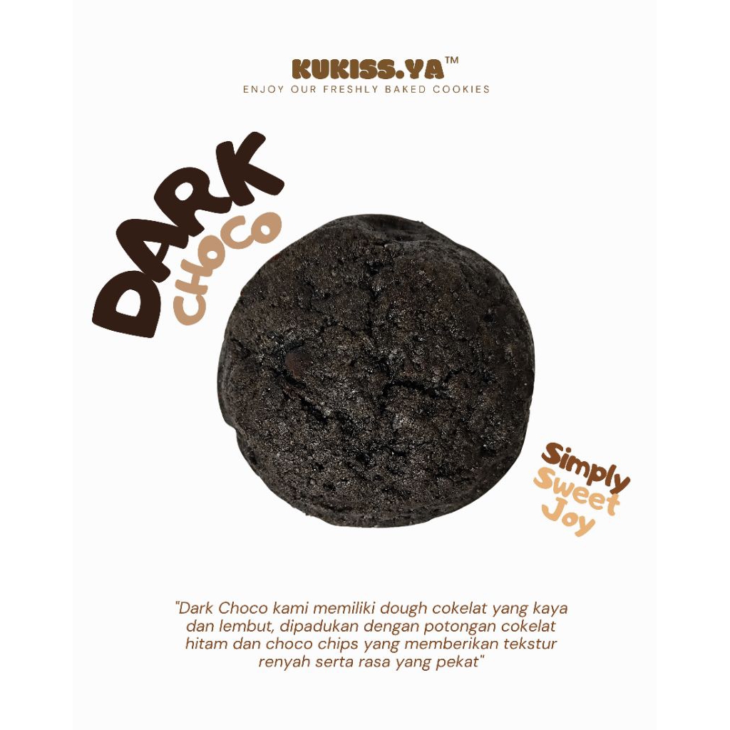 

Soft Cookies (by KUKISS.YA) - Dark Choco Soft Baked Cookies