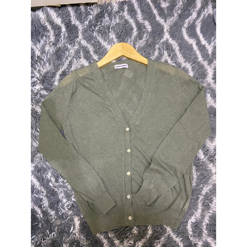 Cardigan Hijau Sage/Cardigan tipis