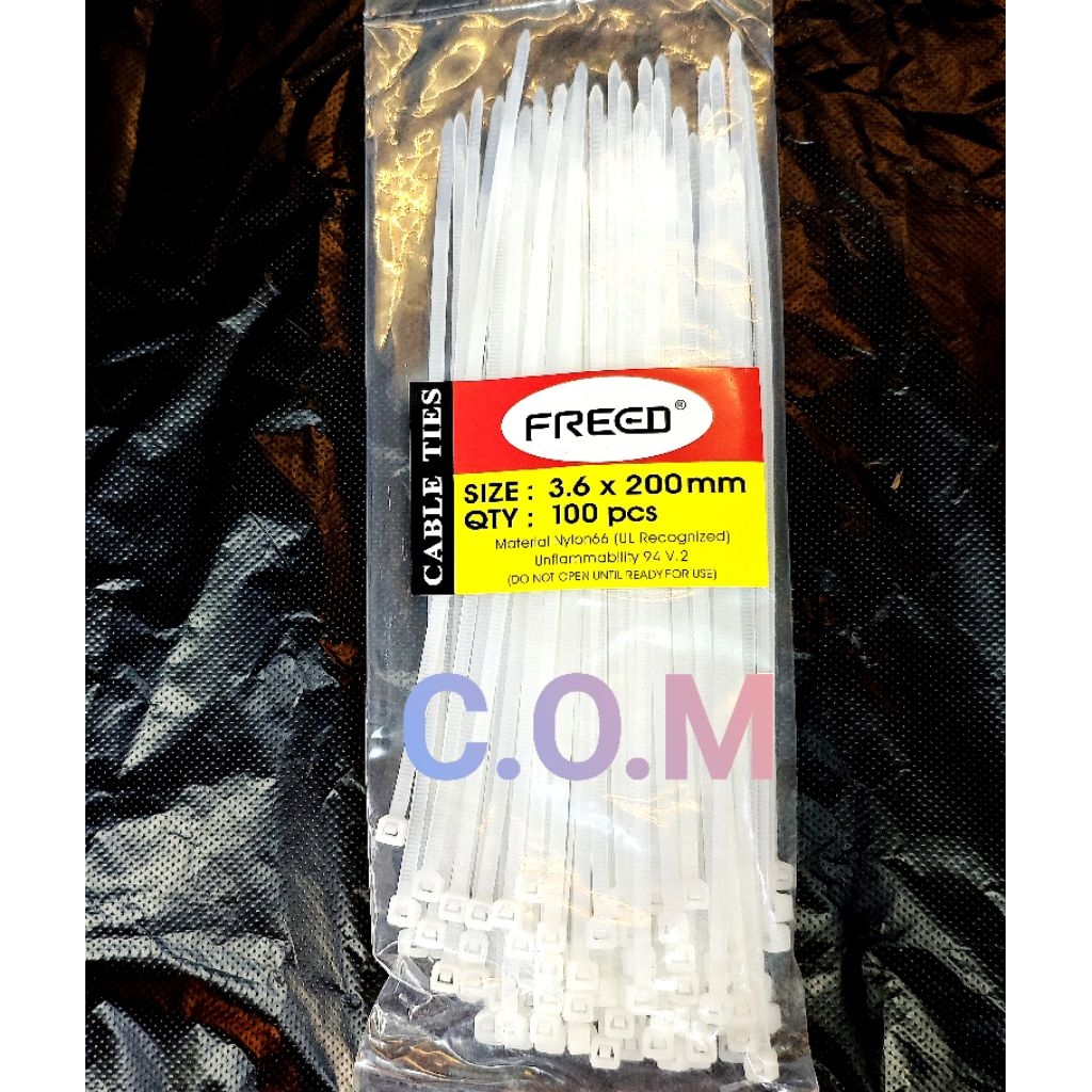 

Kabel Ties 3.6X200mm isi 100pcs putih Nylon