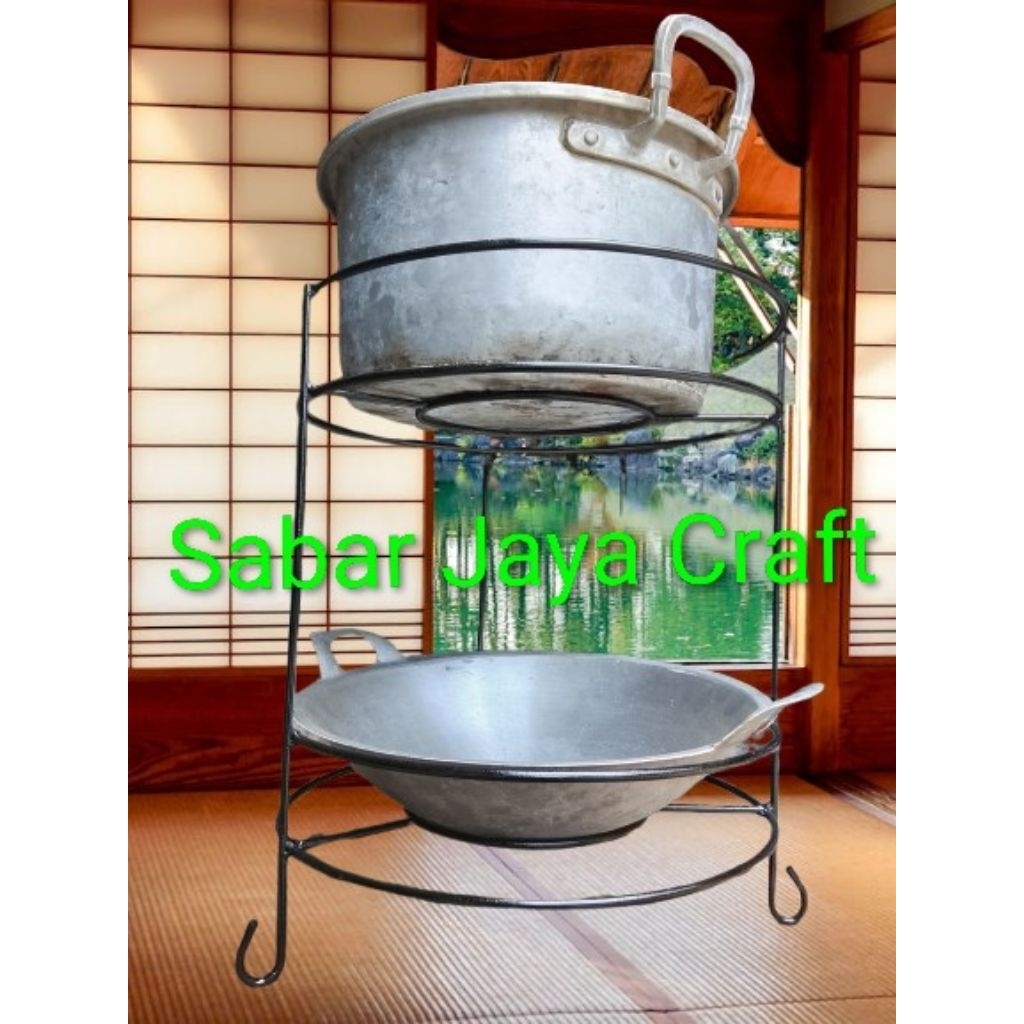 rak panci wajan susun 2