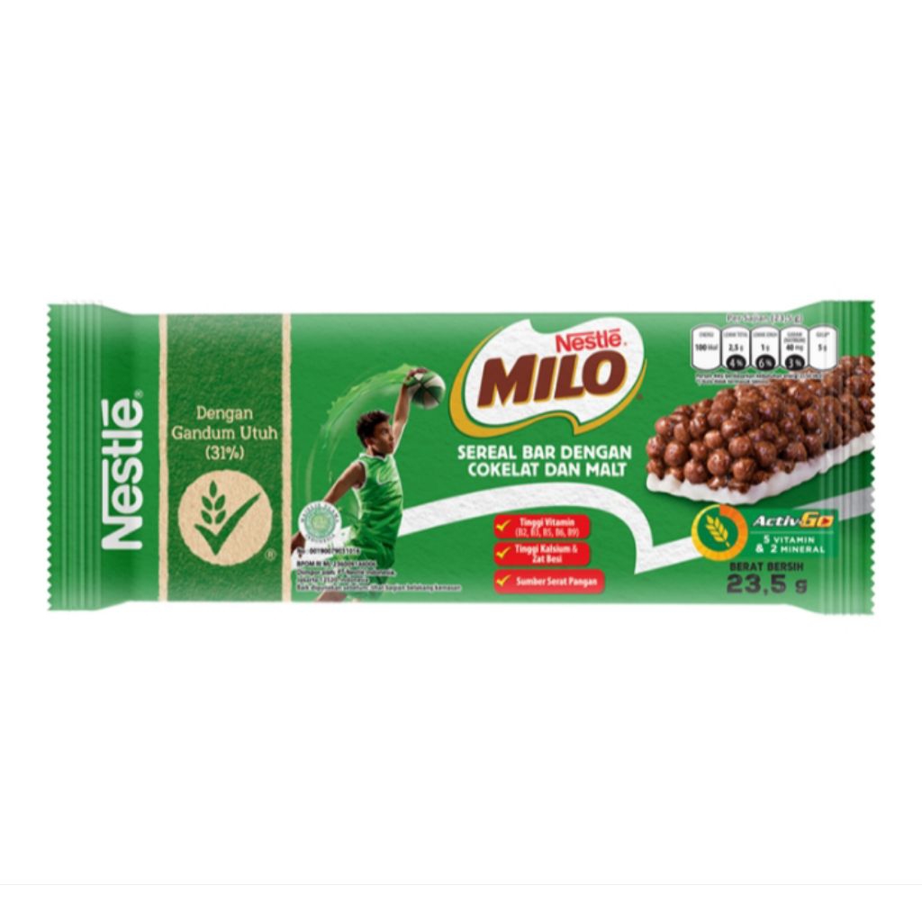 

Milo Sereal Bar Cokelat