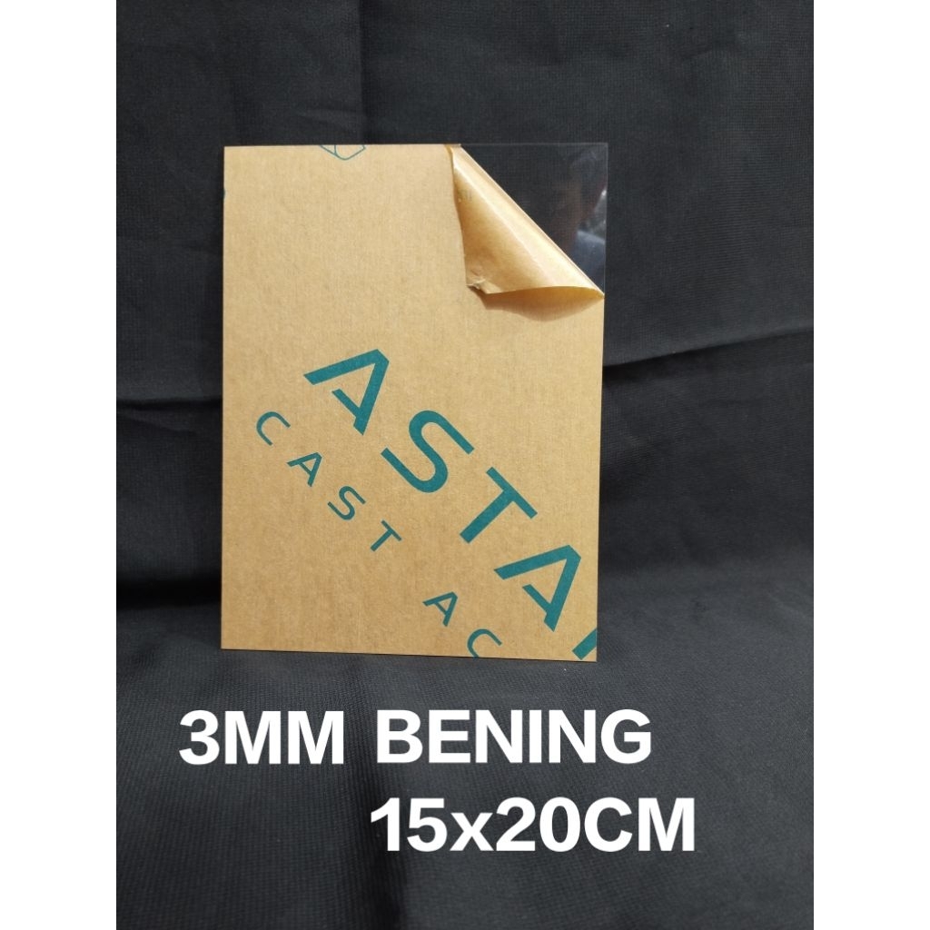 

Akrilik Lembaran Bening Tebel 3mm 15x20cm
